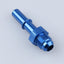 Adaptador an6 a 3/8 pulg para fuel rail azul