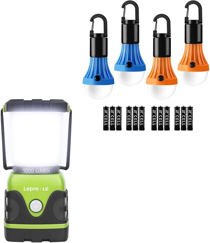 Pack 2 Linternas LED camping con gancho