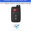 Funda llavero Toyota Camry Avalon Corolla Rosa