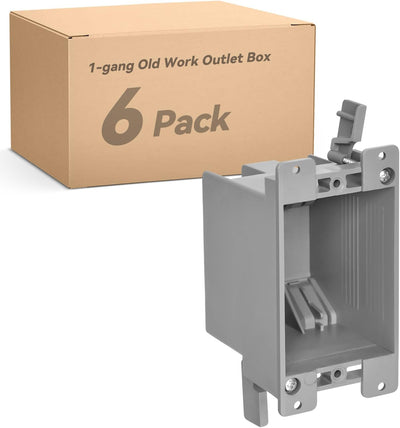 Caja eléctrica drywall 1 gang 14 cu.in. UL listado pack 6
