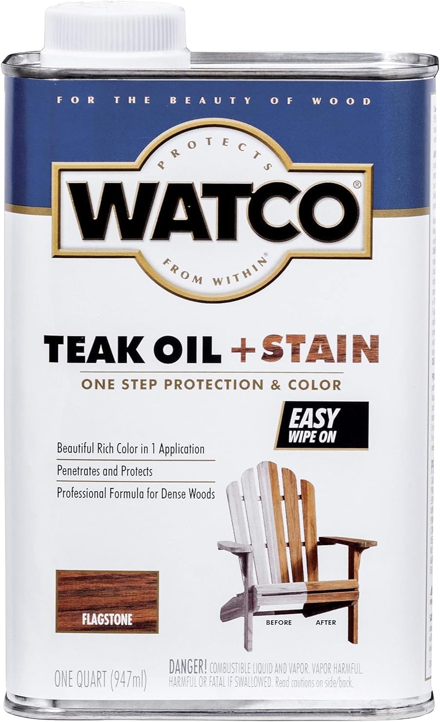 Aceite Teca Tinte 1qt para Losa de Madera Exterior