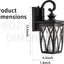 Farol pared exterior luz aplique vidrio ondas agua