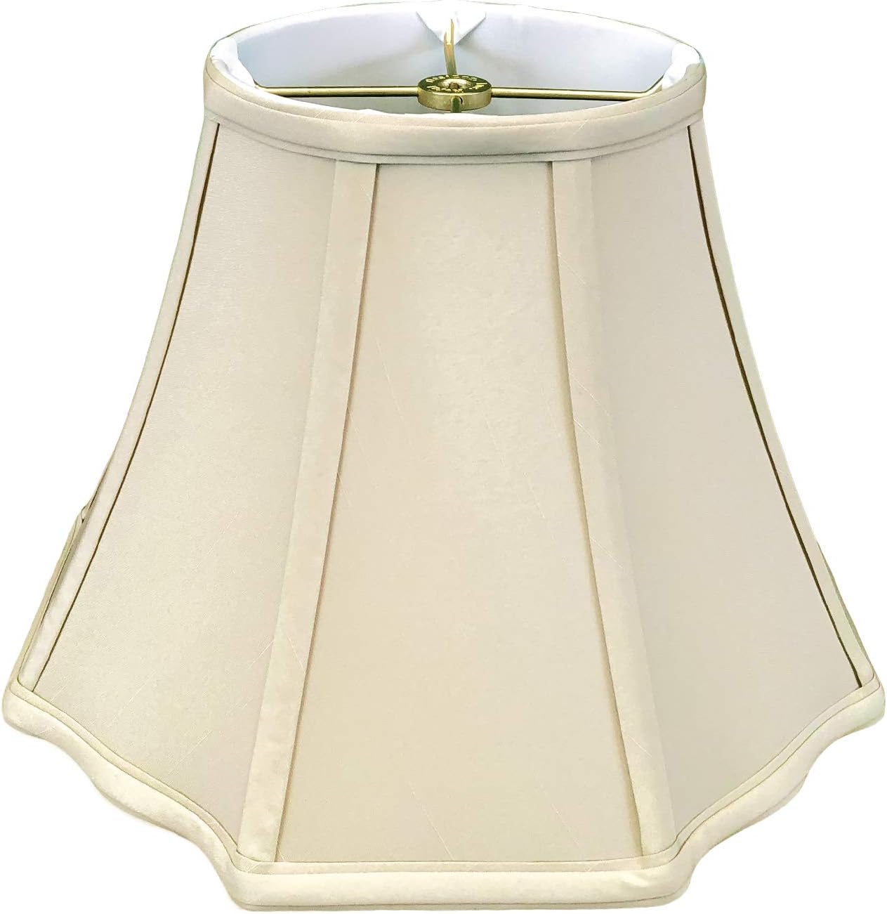 Pantalla lámpara exterior festoneada 5x10x8pulg beige