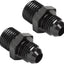 Adaptador M16x1.5 a 6AN macho aluminio negro set 2