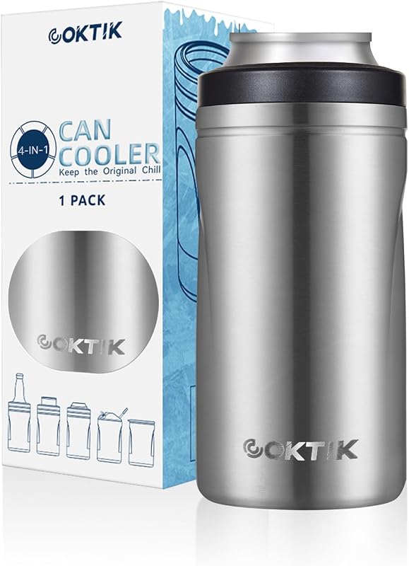 Enfriador latas aislado 4en1 para 12oz acero