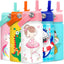 Botella agua para niños acero inox 12oz con pajilla