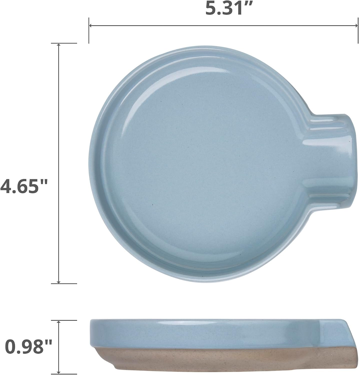 Soporte cuchara cerámica minimalista sin goteo para estufa