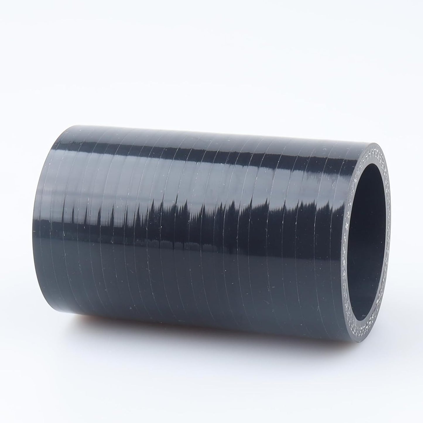 Acoplador recto manguera silicona 38mm 3 capas reforzadas negro