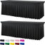 2 Manteles Spandex Negro para Mesa 8ft Ajustables Sin