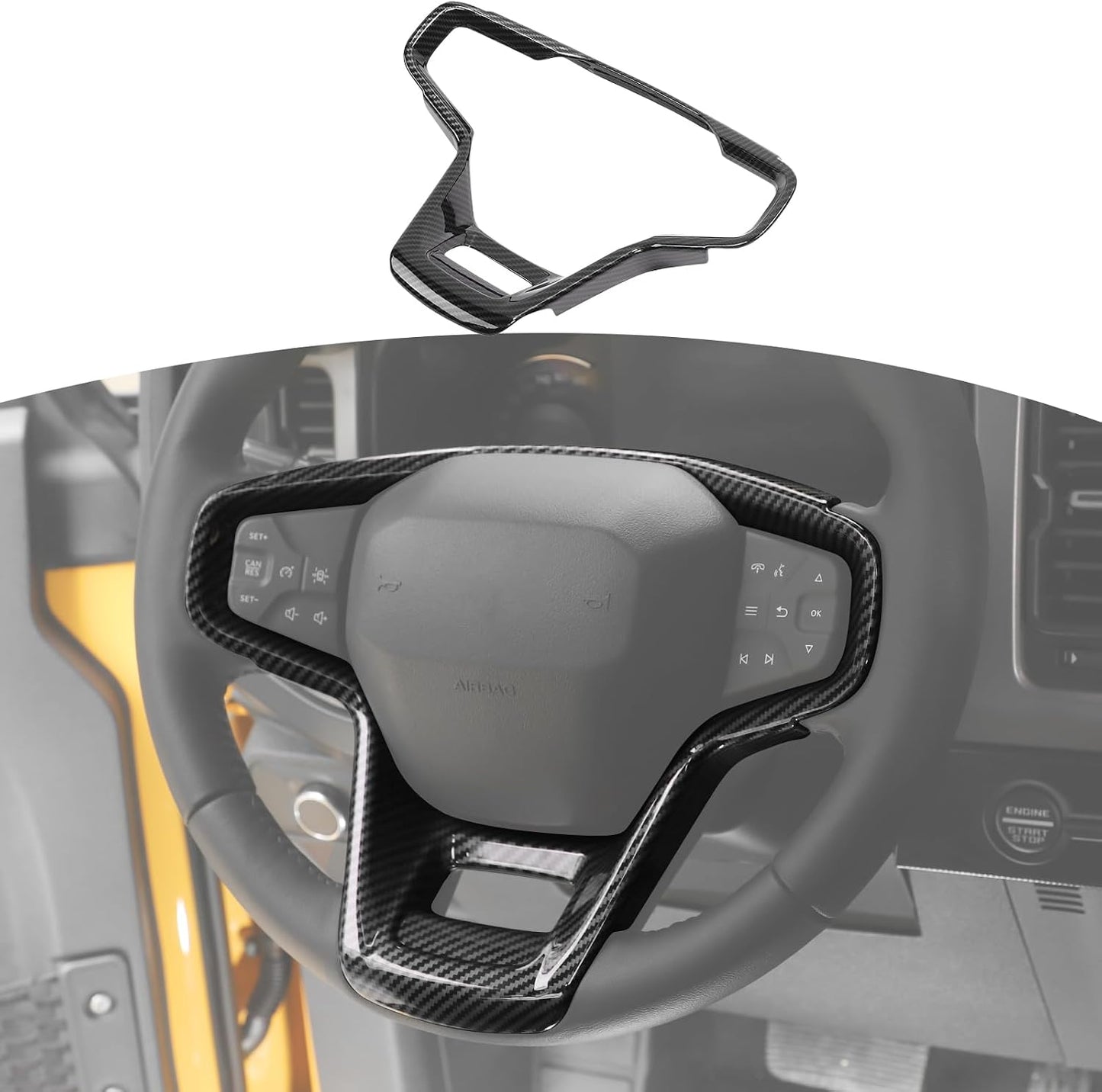 Panel volante fibra carbono Ford Bronco 21+
