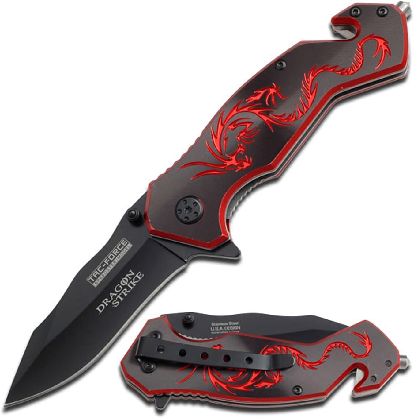 Cuchillo plegable apertura táctica asistencia