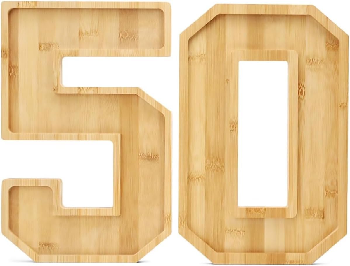 Letras madera para charcutería tableros 15.8x9.8pulg