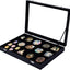 Caja almacenamiento broche 13.8x9.45" vitrina joyas negro
