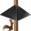 Deflector ardilla metal para poste 4x4 tronco madera