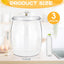 Tarro plástico 3gal con tapa para dulces y galletas cocina