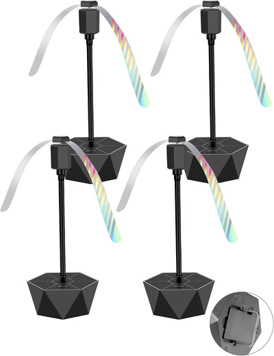 Ventilador repelente moscas portátil sin sonido negro