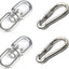 2 Ganchos Giratorios Acero Inox M8 para Columpio Marino