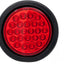 Luz trasera 4pulg redondo 24led 3cables coleta camiones