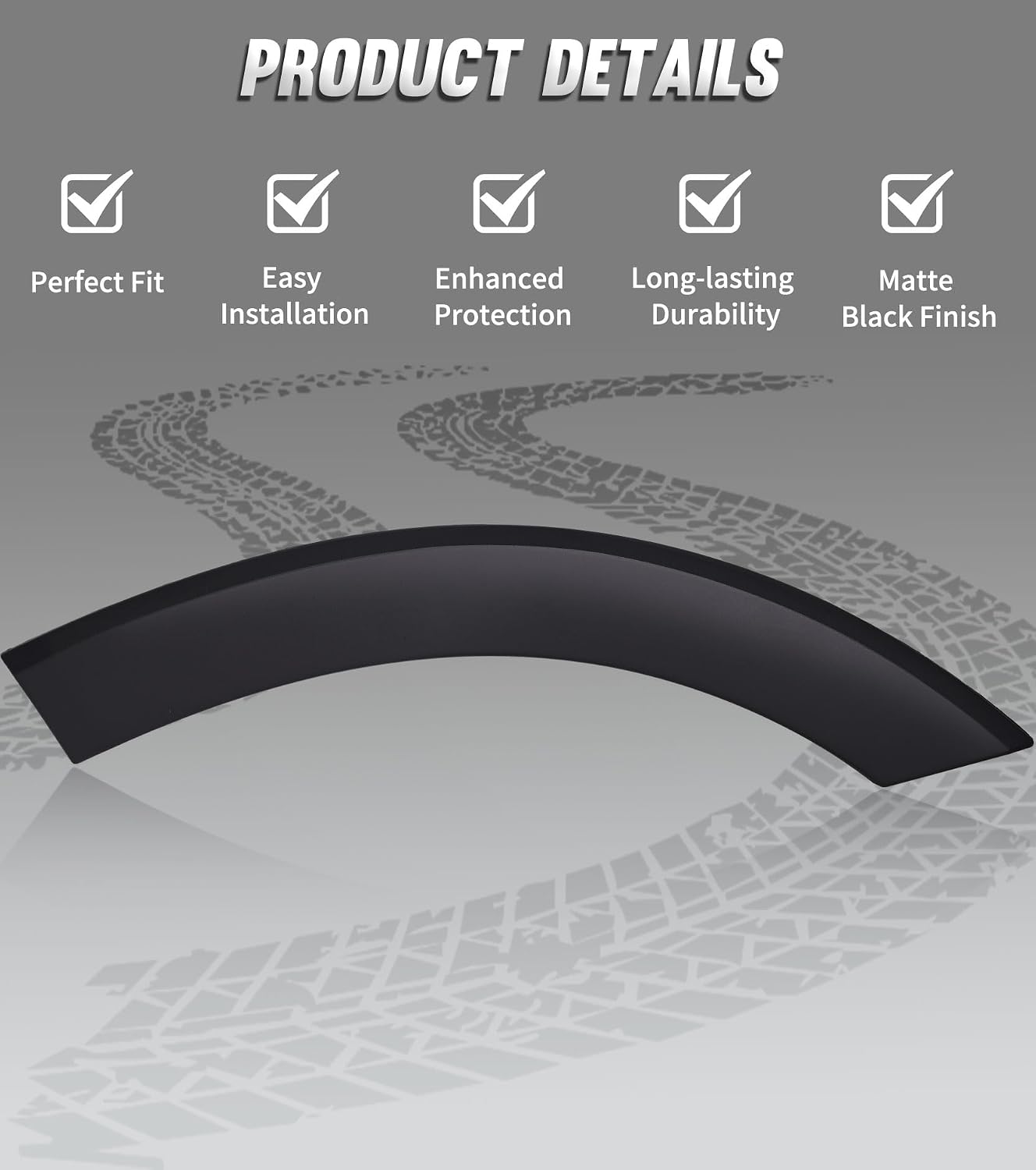 Moldura arco rueda guardabarros derecha Ford Transit HD 15-23