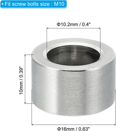 Espaciadores acero inox M10 5 Pzas