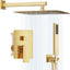 Sistema ducha acero inox 10" alta presión con rociador