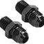 Adaptador combustible aluminio negro M12x1.0 a 4AN macho