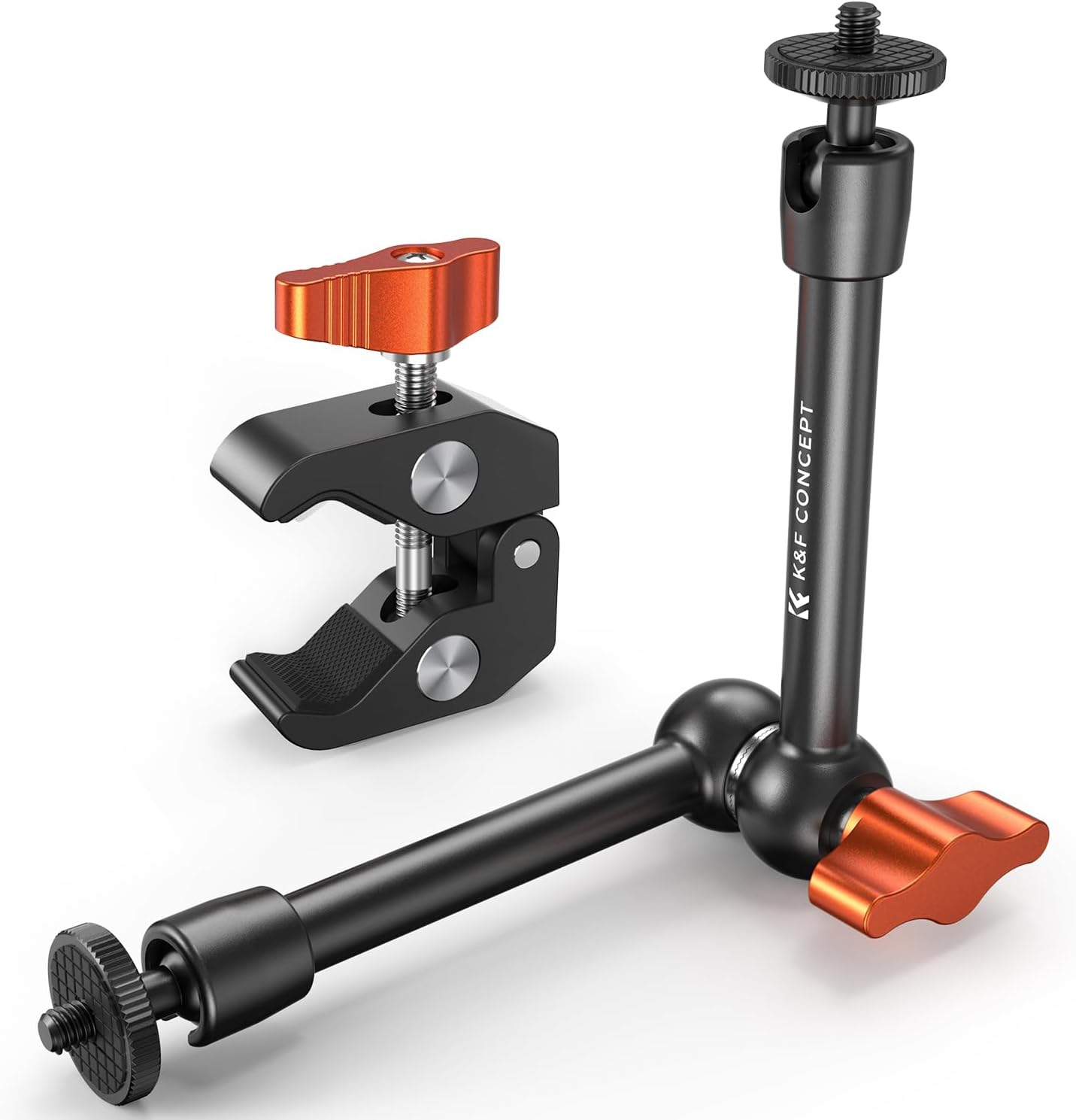 Kit abrazadera brazo mágico 9.8 con tornillos 1/4 y 3/8