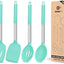 4 Utensilios Cocina Silicona Antiadherente Azul