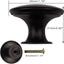 12 Pzas Tiradores Metal Negro Vintage para Muebles
