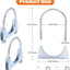 2 Pack Abrazaderas U 76mm para Escape Tubo
