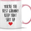 Taza cerámica 11oz para abuela Best Granny Ever