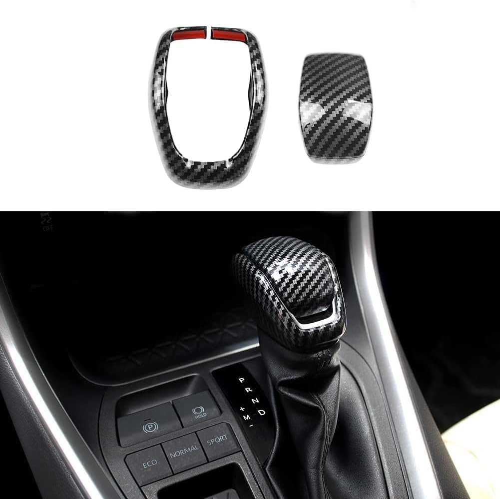 Funda pomo palanca cambios Toyota RAV4 19-23 Fibra Carbono