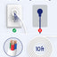Pack 2 regletas sobretensión 10pies 6 salidas USB carga