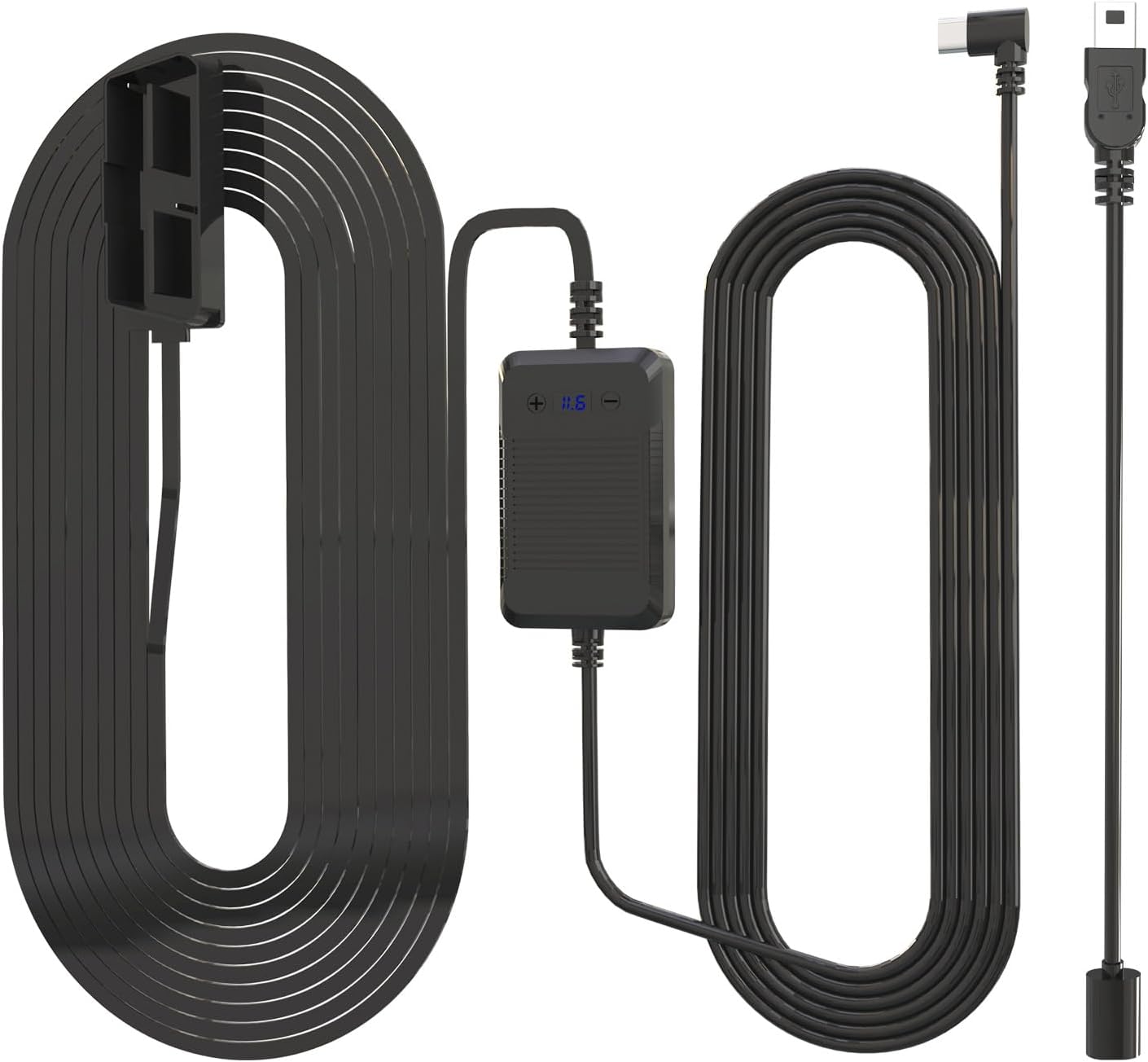 Kit cable OBD 12V-30V a 5V/3A tipo C con adaptador USB mini