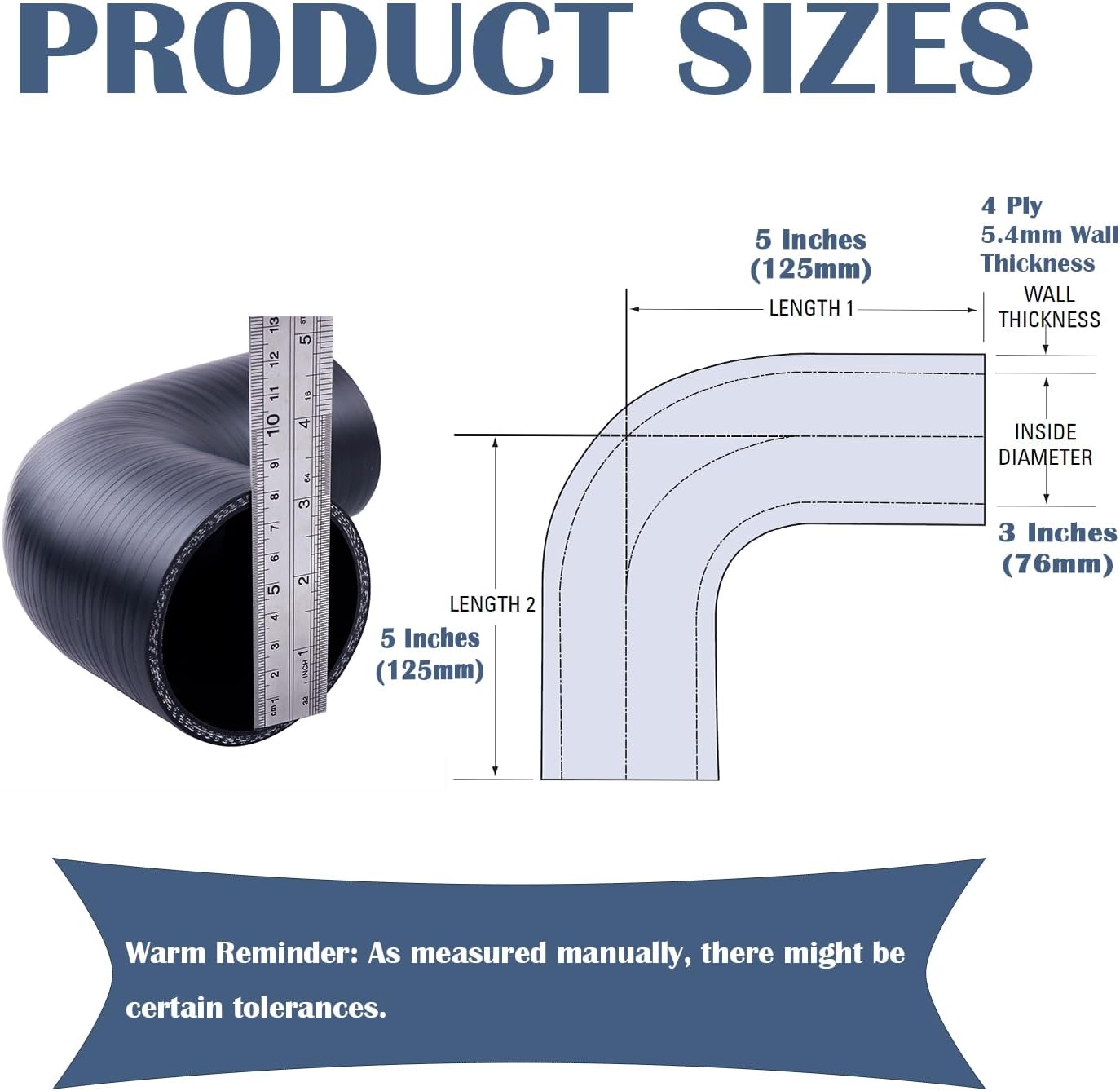Acoplador codo 90 grados manguera silicona 3