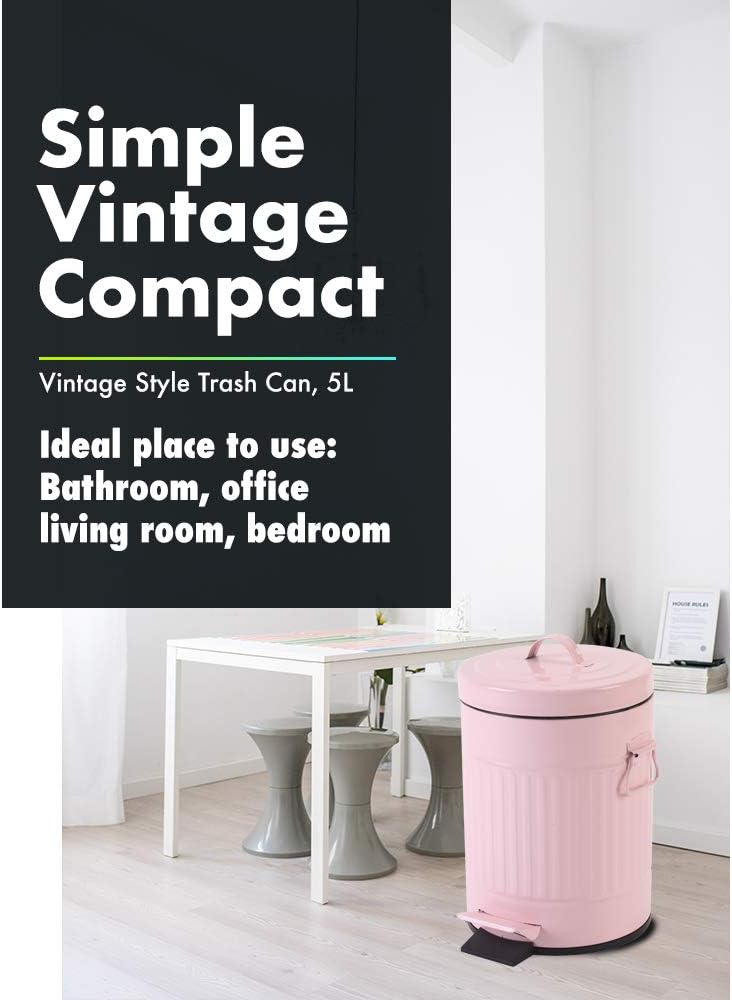 Cubo basura baño dormitorio tapa suave