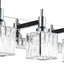 Luz de cristal para tocador de baño 3 luces cromada