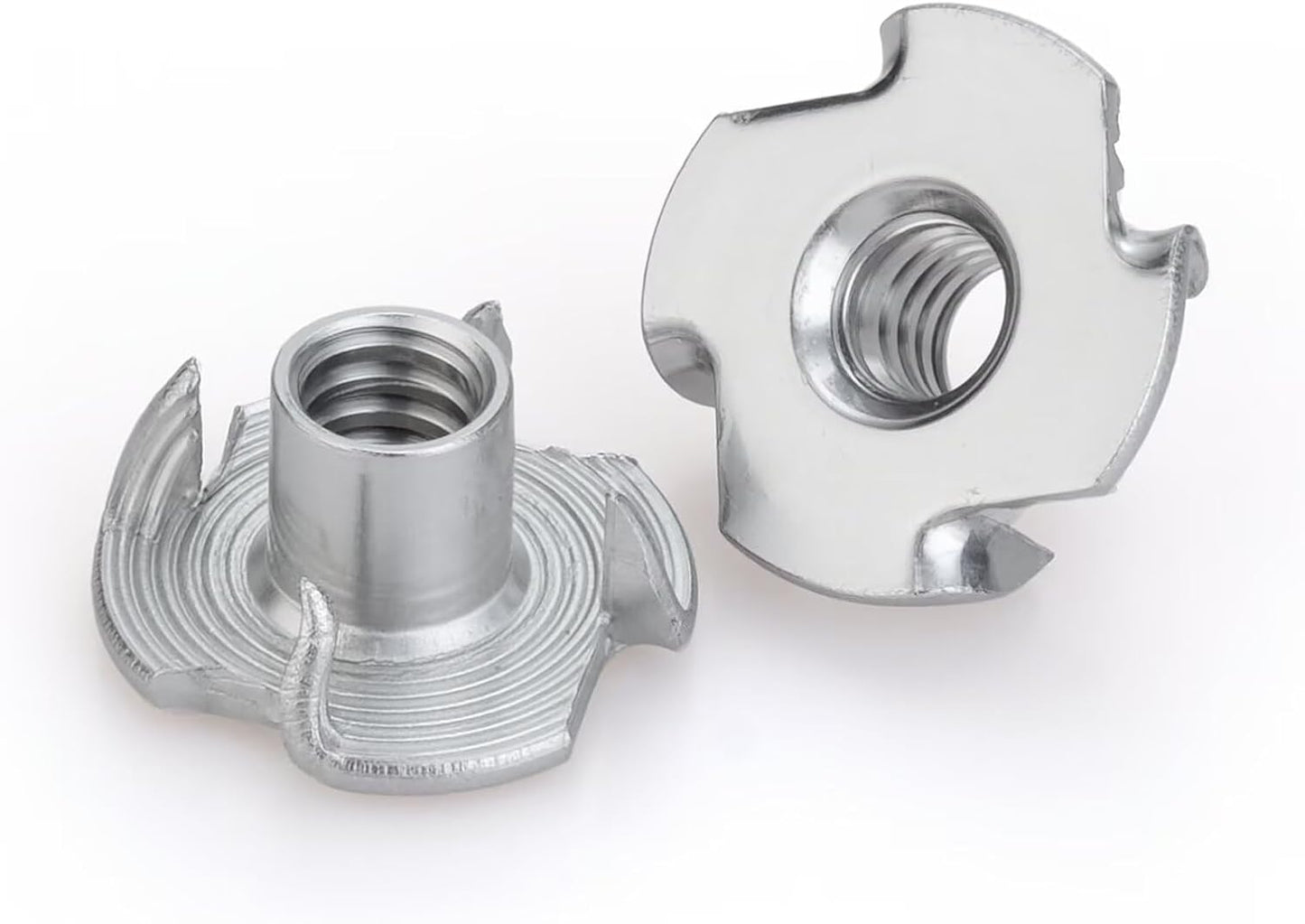 50 Tuercas M6 Acero Inox 304 con Mordazas para Madera y Muebles