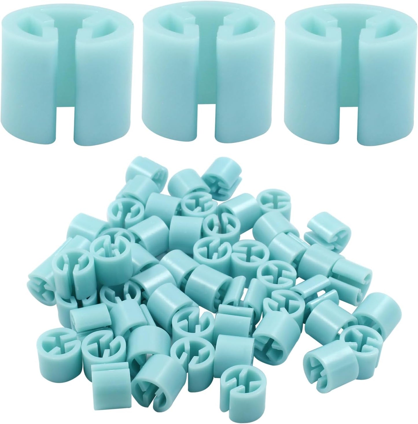 Marcador plástico para colgar ropa 100uds azul claro