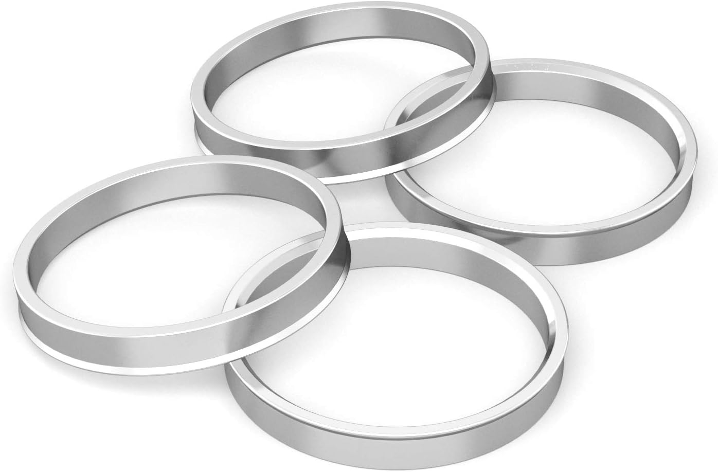 Anillos espaciadores aluminio plateado 93.1-106.1mm