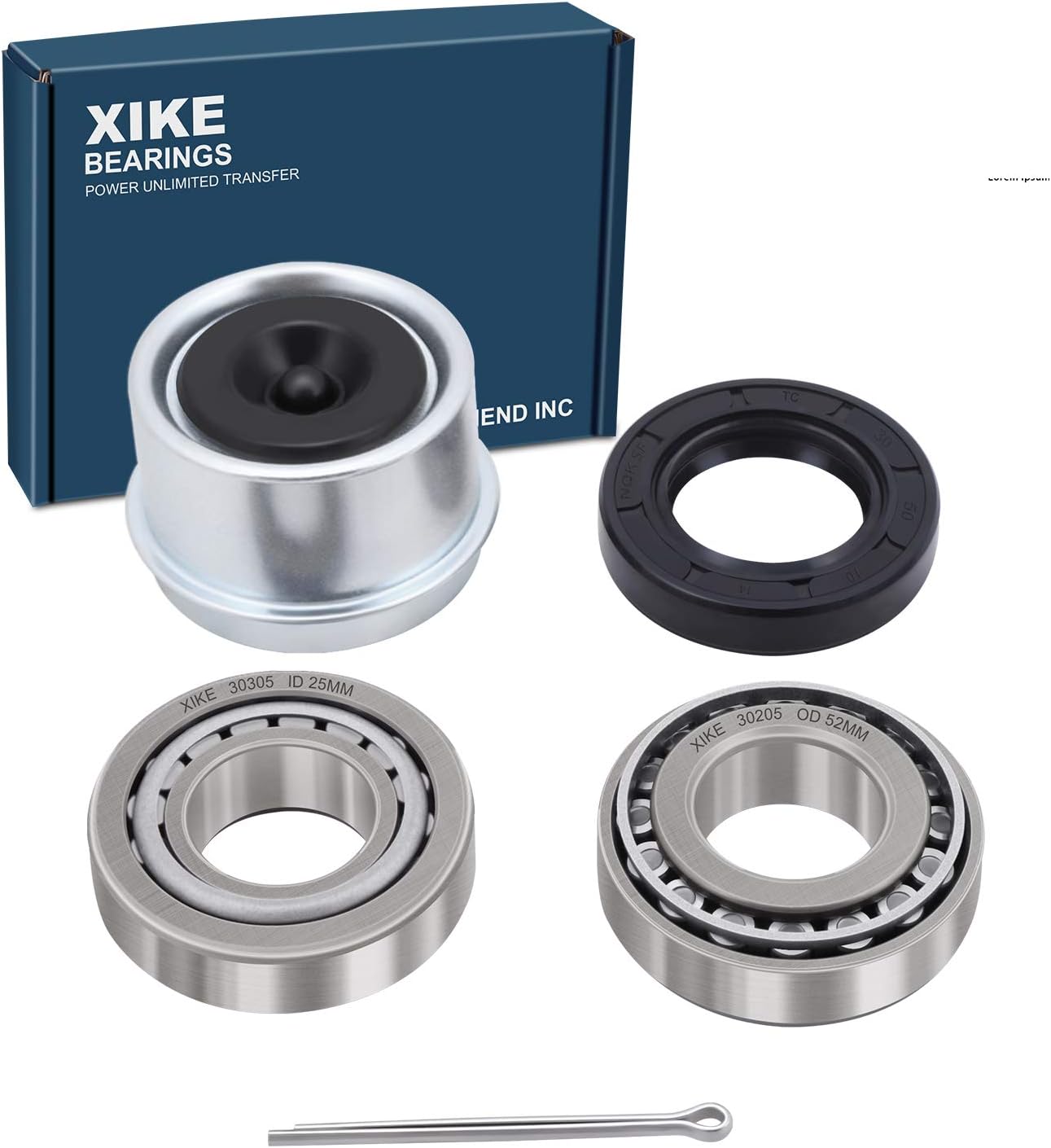Kit cubierta rueda remolque 25mm sello 30205 cubierta polvo