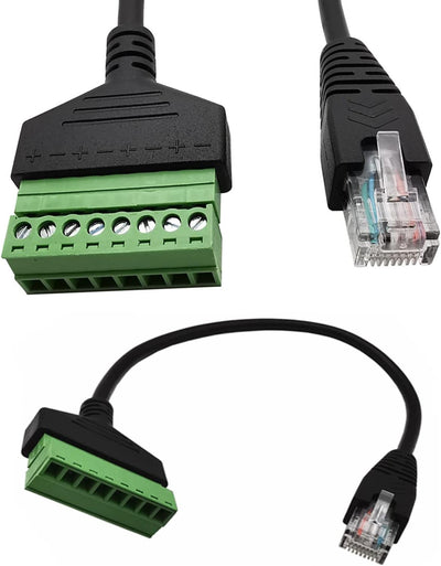 4 Pzas Conector RJ45 Macho 8 Pines Extensor Ethernet