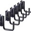 6 Ganchos E Track J 2" Acero Negro para Camiones