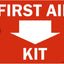 Letrero Kit Primeros Auxilios Plástico 10x14