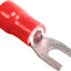 100 Conectores Alambre Horquilla Aislados 22-16 AWG Rojo