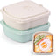 2 Pzas Recipientes Silicona Tapa Hermética Reutilizables Sin BPA