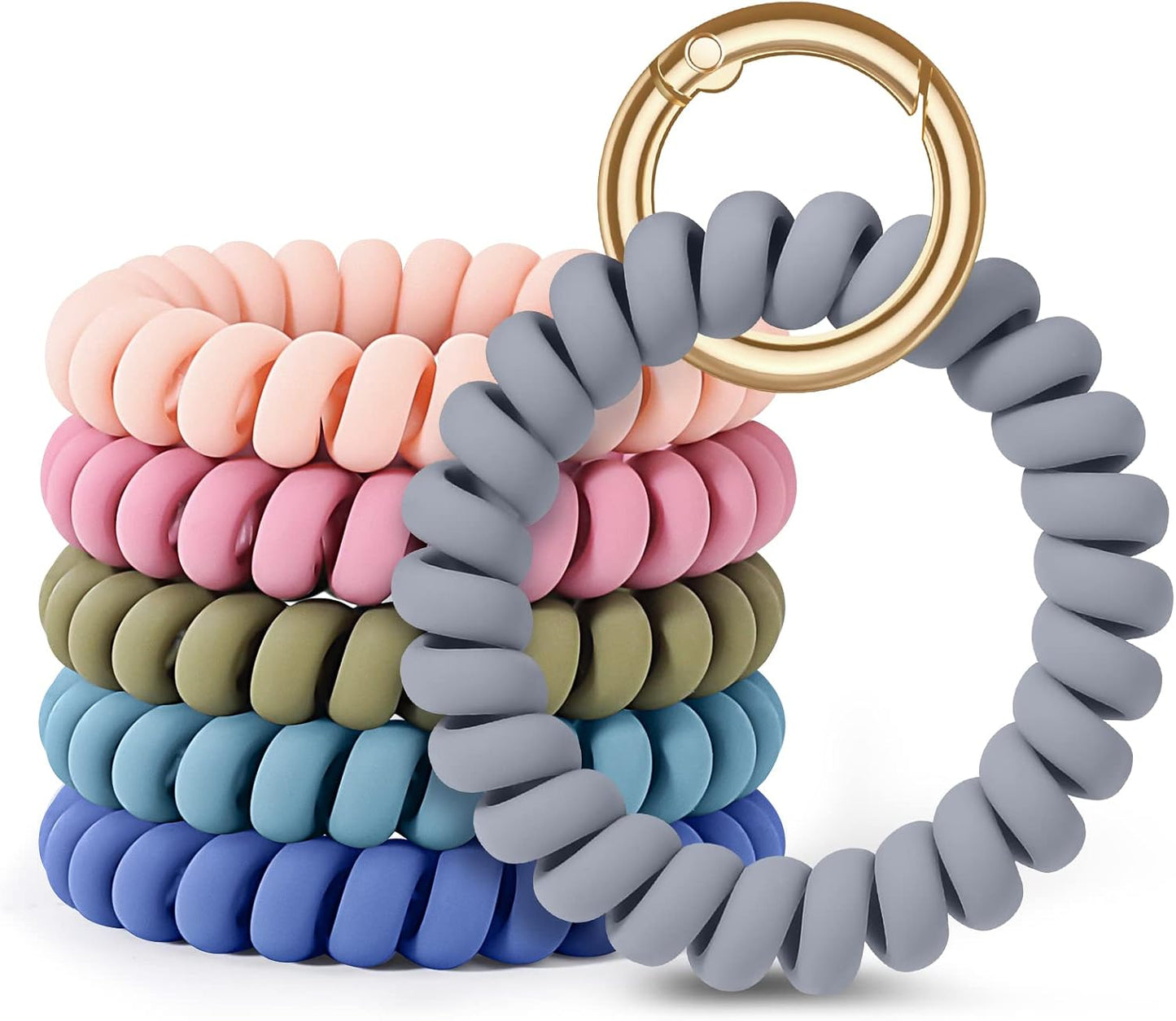 6 Pulseras Elásticas Llavero Muñeca para Sauna Gimnasio