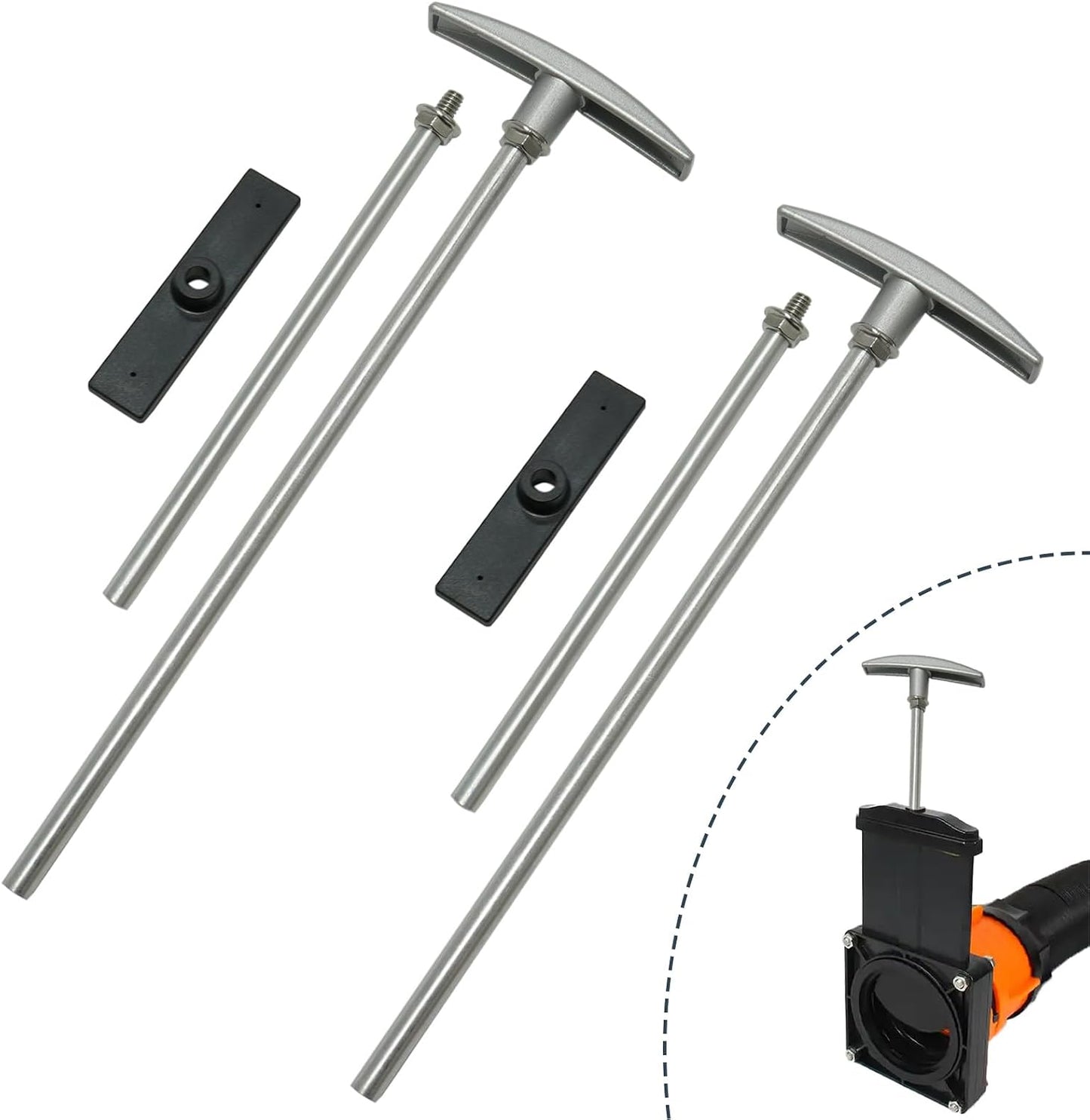 Set 2 pzas repuesto mango válvula RV ajuste universal