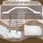2 Manijas Puerta Plástico Blanco 11" Exterior Remolque