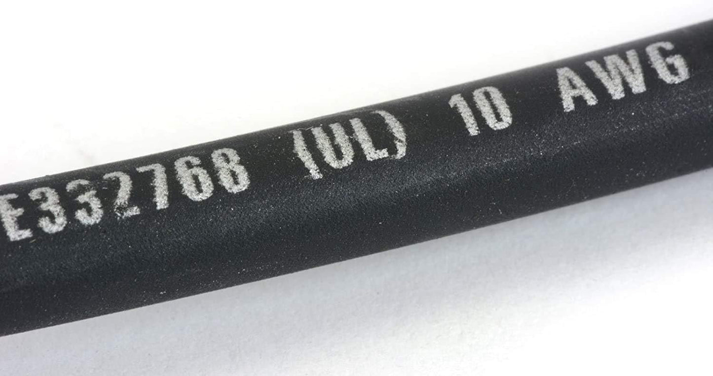 Cable solar 10 AWG 25ft color negro